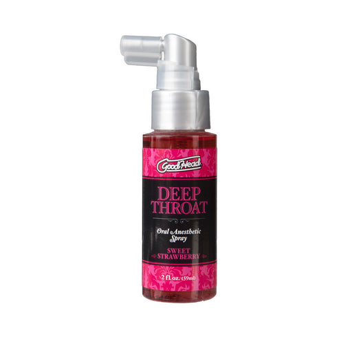 Spray para garganta profunda GoodHead sabor fresa dulce, 2 onzas líquidas